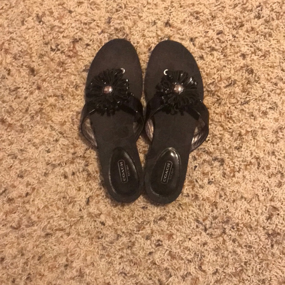 Coach sandals. Worn but in good condition. Size 9
